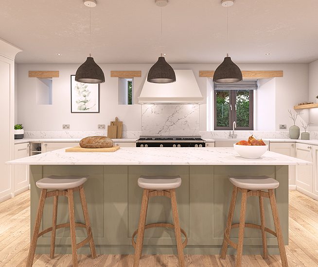 Penscombe Barns-kitchen interior